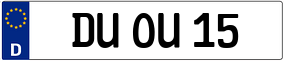 Trailer License Plate